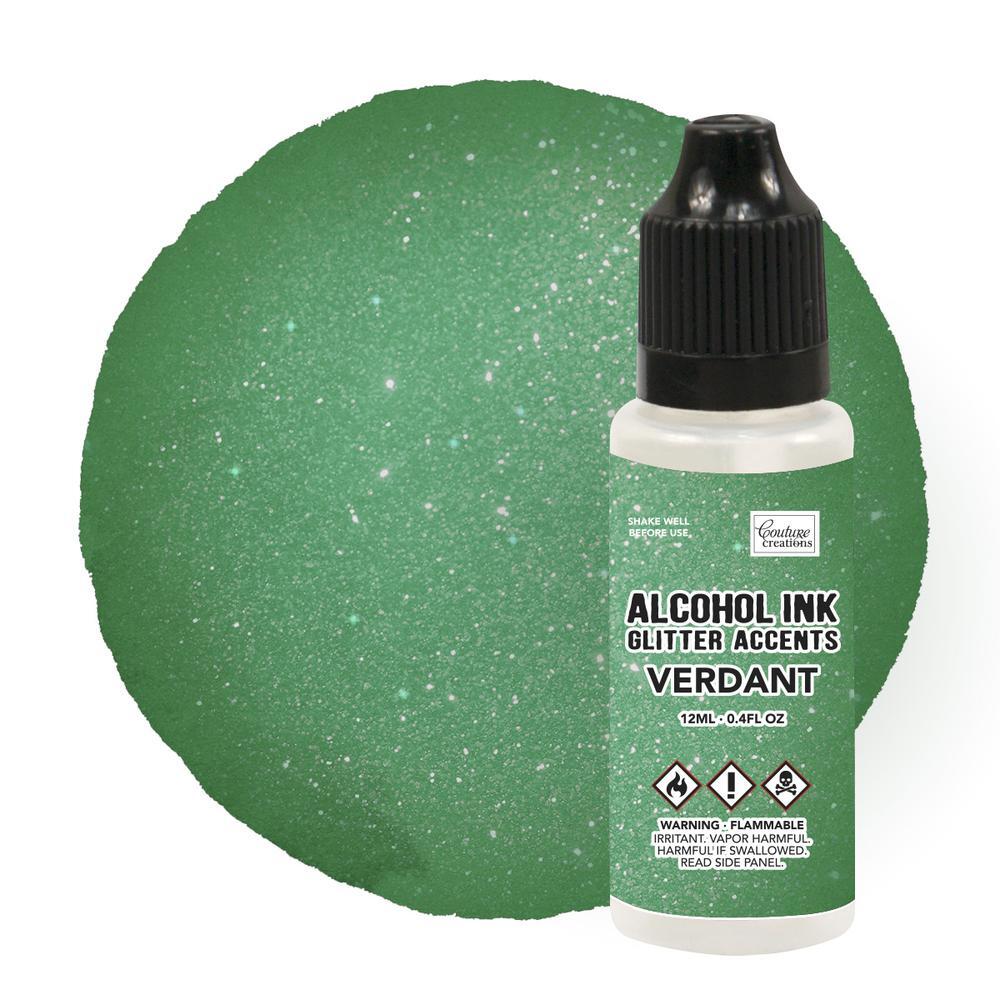 Alcohol Ink  Glitter Accents - Verdant - Couture Creations
