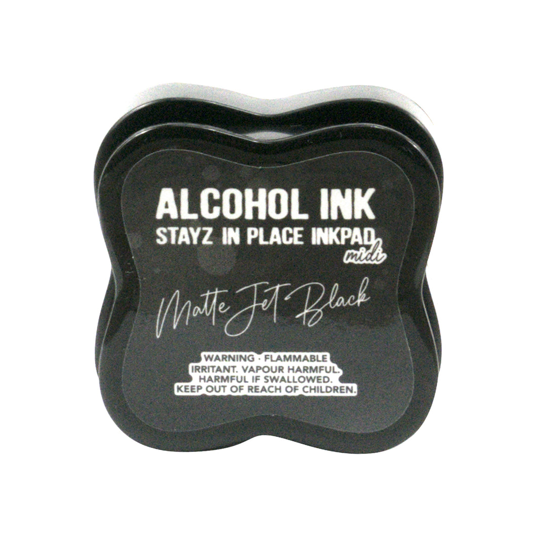 Alcohol Ink Stayz in place inkpad  Midi Matte jet Black .Couture Creations