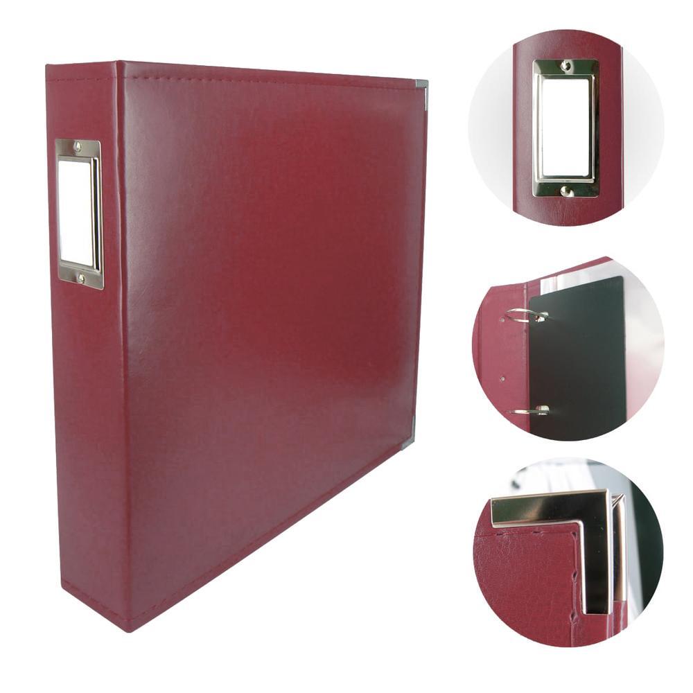 COUTURE CREATIONS Classic Superior Leather Album - Wine Red