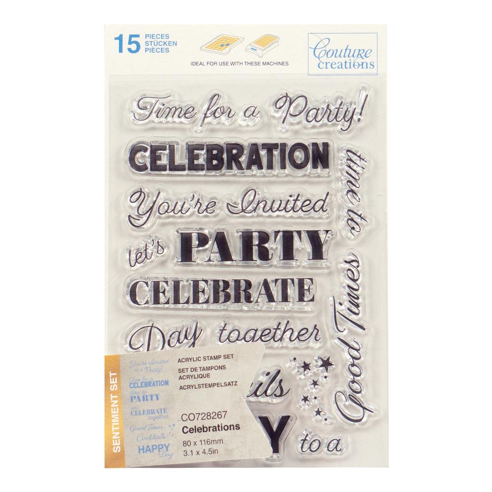 COUTURE CREATIONS - Celebrations Stamp Set