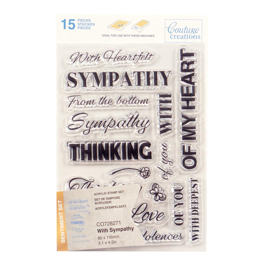 COUTURE CREATIONS - With Sympathy Stamp Set