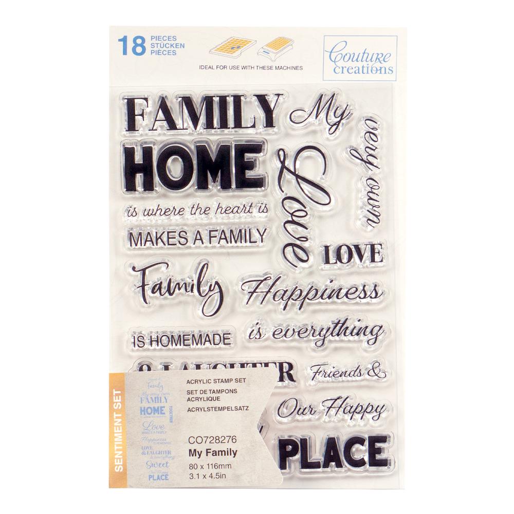 COUTURE CREATIONS - My Family Stamp Set