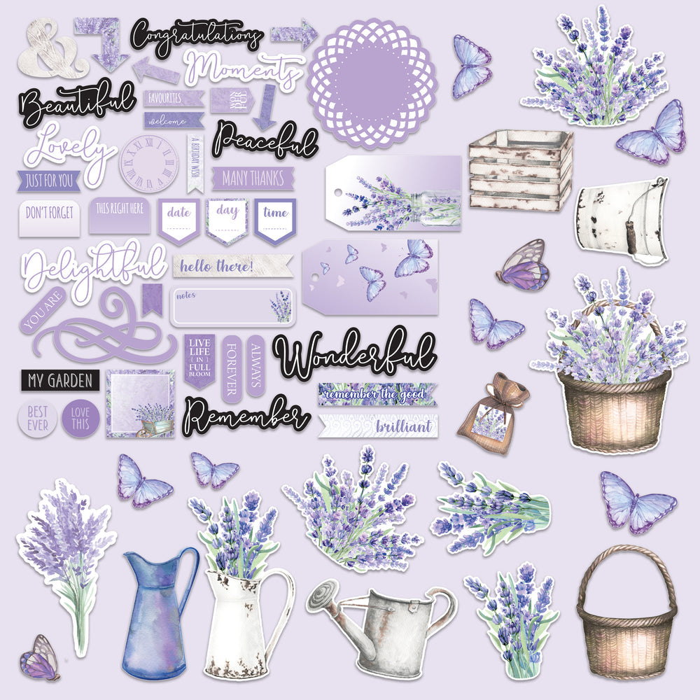 LAVENDER LOVE Ephemera Collection Couture Creations CO728748