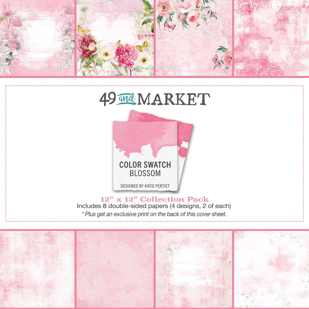 49 and MARKET  - COLOR SWATCH BLOSSOM 12X12