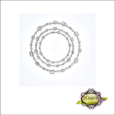 2CRAFTY  Chip Board - Circle Heart Frames fr0094