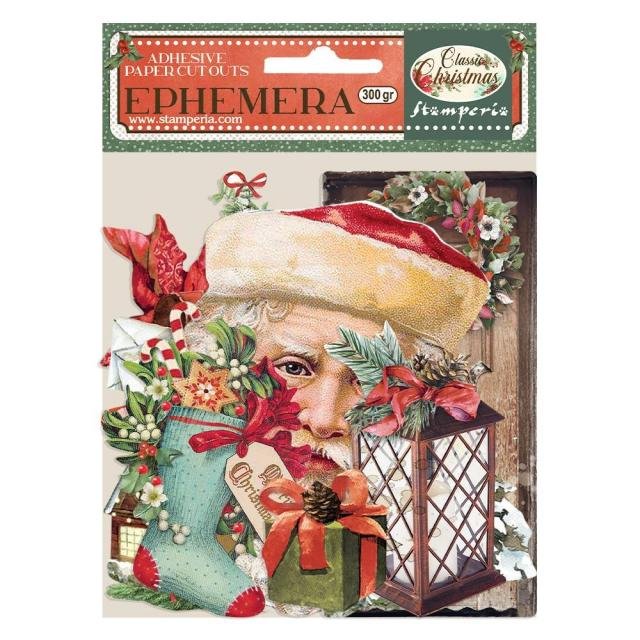 STAMPERIA  EPHEMERA Adhesive paper cut outs - Classic Christmas DFLCT27