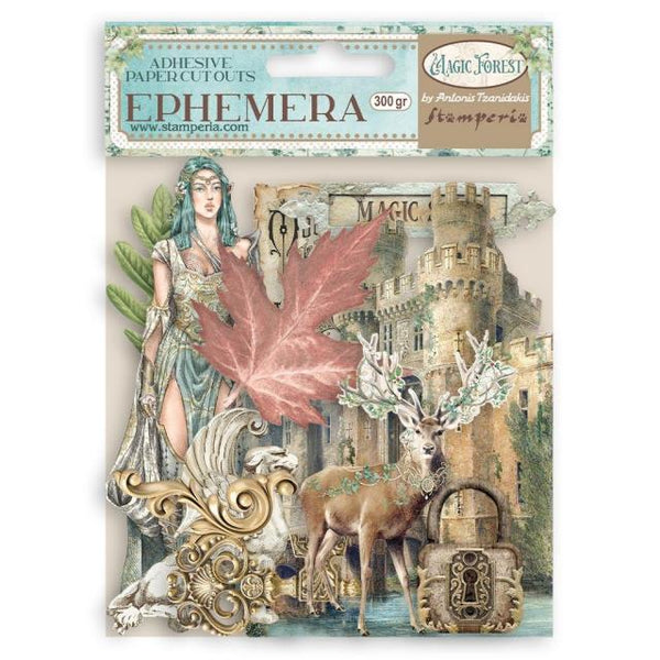 STAMPERIA  EPHEMERA Adhesive paper cut outs - MAGIC FOREST DFLCT14