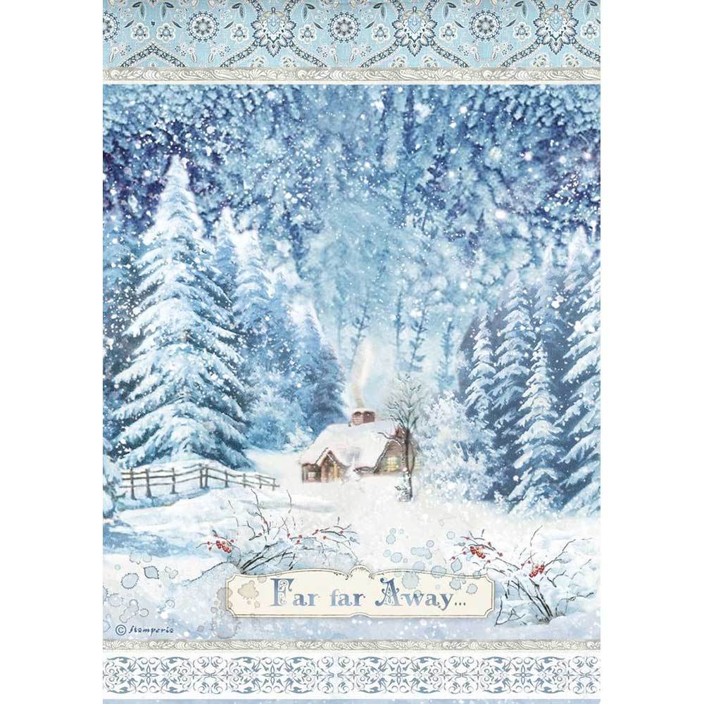 STAMPERIA Winter Tales A4 Rice Paper 4491