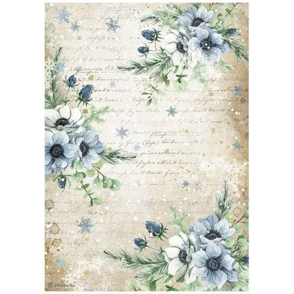 STAMPERIA  A4 Rice Paper - Romantic Cozy Winter  DFSA4710