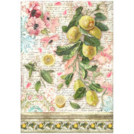 STAMPERIA  A4 Rice Paper - BLUE DREAM    DFSA4741