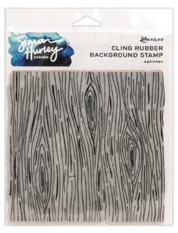 Simon Hurley  rubber background stamp SPLINTER -