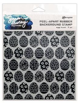 Simon Hurley  Peel Apart Rubber Stamp - Egg Hunt -