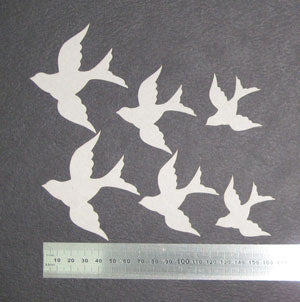 2CRAFTY  Chip Board - Birds in Flight m00034