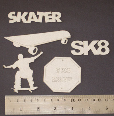 2CRAFTY  Chip Board -Skateboarding m00253
