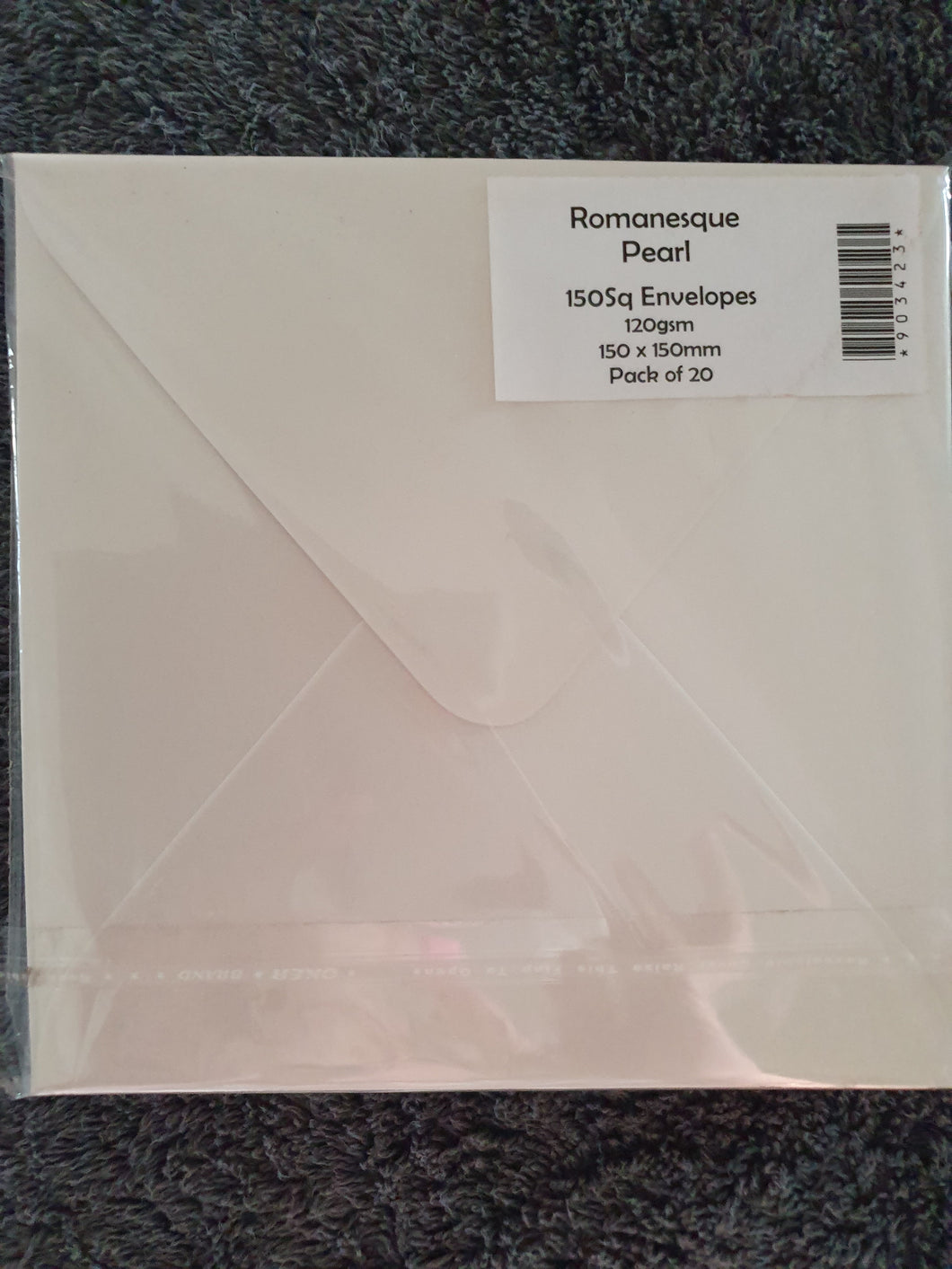 House of Paper 150sq Romanesque Pearl Envelopes  20pkt