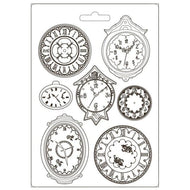 #59 STAMPERIA -  A4 MAXI MOULD Garden of Promises Clocks K3PTA4536