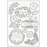 STAMPERIA -  A5  MOULD Garden of Promises Dreams K3PTA5621