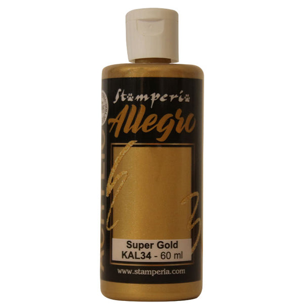 STAMPERIA Allegra Acrylic Paint - Super Gold