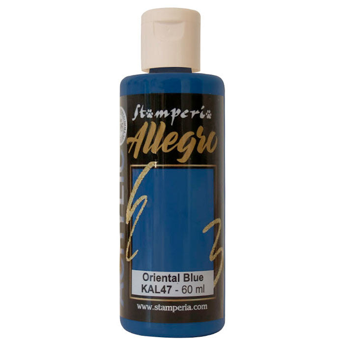 STAMPERIA Allegra Acrylic Paint - ORIENTAL BLUE