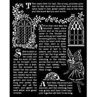 Stencil - Stamperia  Sleeping Beauty  Windows KSTD078