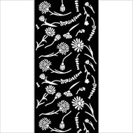 STAMPERIA STENCIL WELCOME HOME FLOWERS  KSTDL78 12 X 25CM