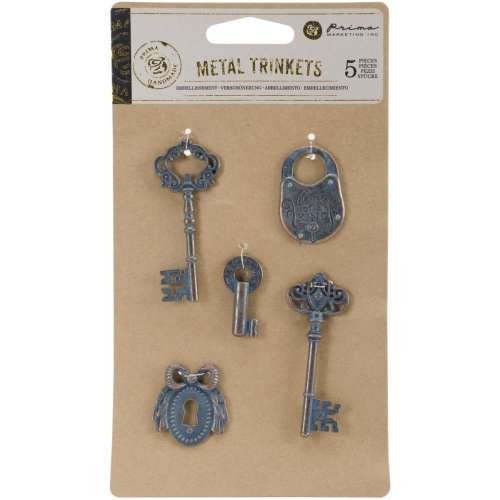 PRIMA - Metal Trinkets Keys 5pc