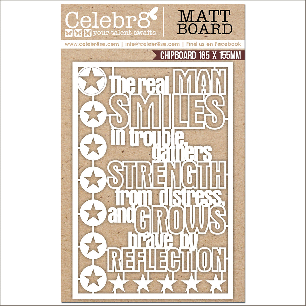 CELEBR8 -  Chip Board Words Titles and Sayings  MB4694