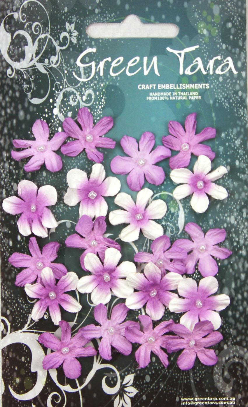 GREEN TARA Flowers - 20 Mini Flowers Lavender MFL