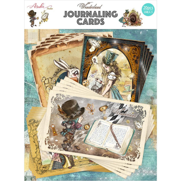 Wonderland Journaling Cards Asuka Studio 20pc