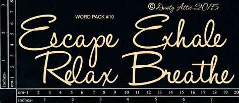 DUSTY ATTIC CHIPBOARD WORD PACK #10