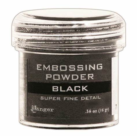 RANGER EMBOSSING POWDER - BLACK SUPER FINE 37392