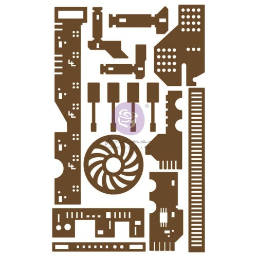 Decorative Chipboard All The Parts - Prima 15pc #653569