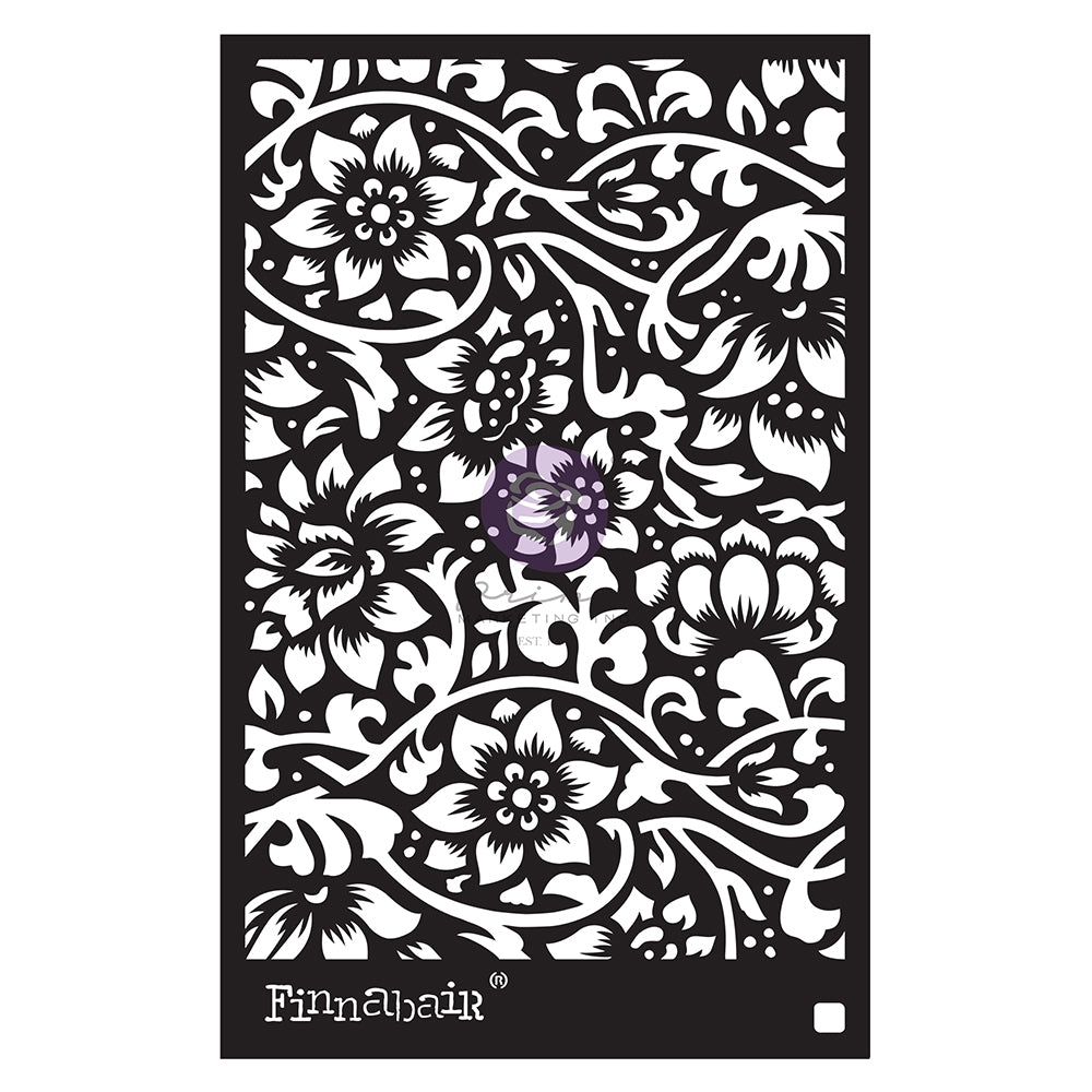 Finnabair Stencil - Bindweed Wallpaper 6 X 9in