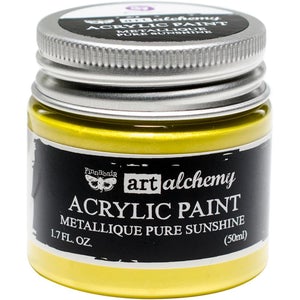 FINNABAIR Art Alchemy Metallique Acrylic Paint - Pure Sunshine