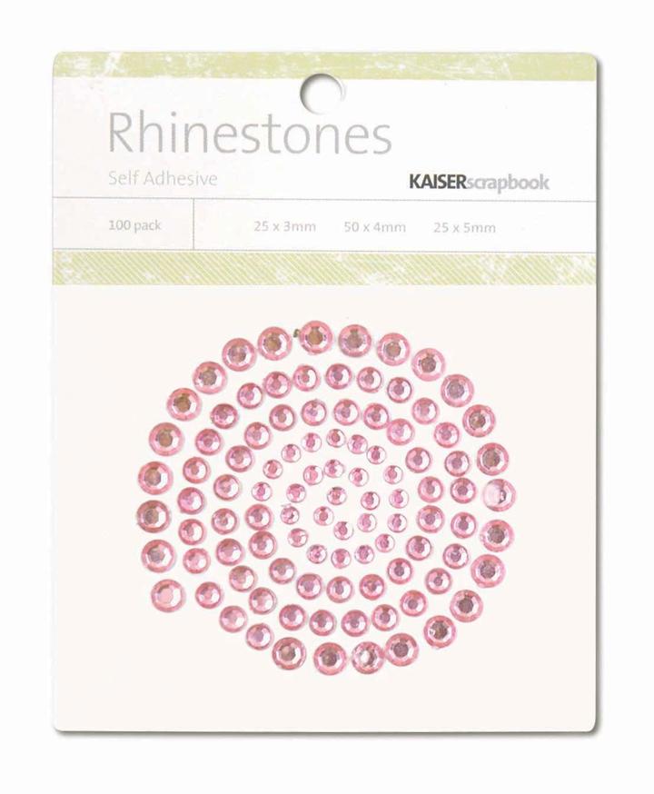 KAISERCRAFT Rhinestones Soft Pink 100pc