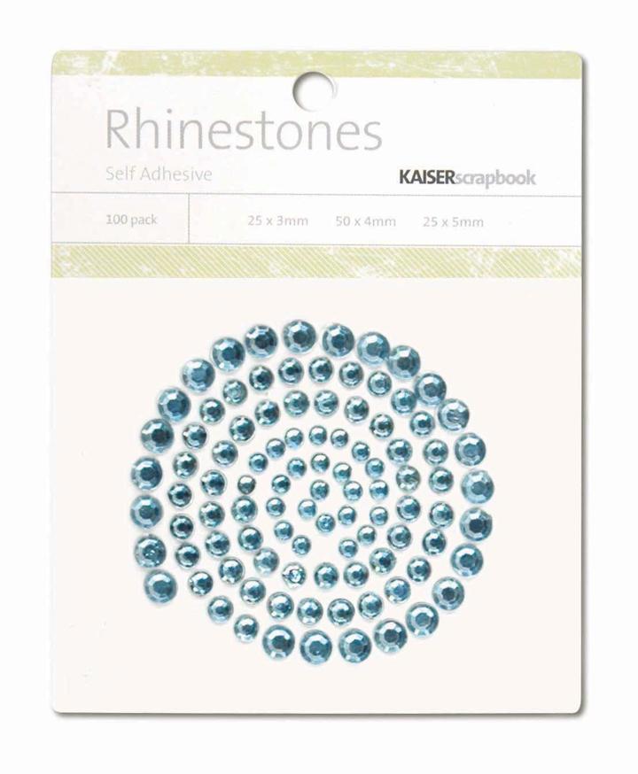 KAISERCRAFT Rhinestones Ice Blue 100pc