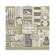 STAMPERIA  Paper Pack 8in x 8in- Calligraphy SBBS24