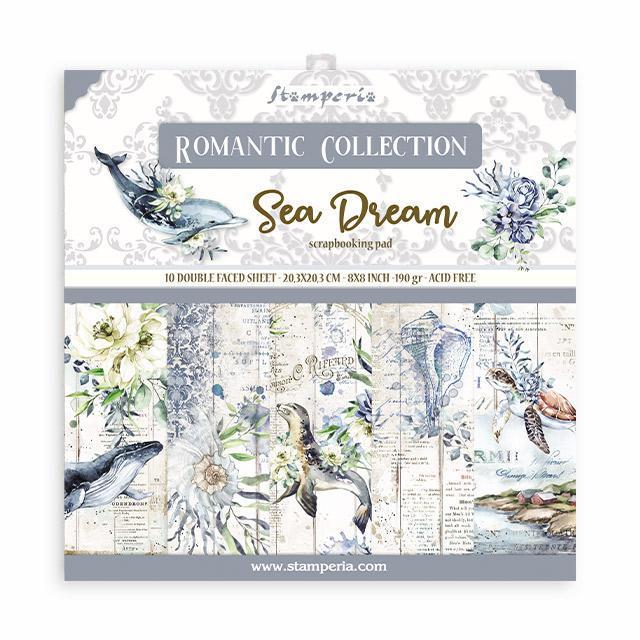 8x8 Paper pack STAMPERIA - Romantic Collection Sea Dream