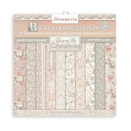 8 x 8 Paperpack STAMPERIA -YOU AND ME - BACKGROUNDS SBBS26