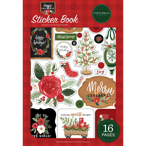 Christmas Sticker Book - Happy Christmas  16 pages