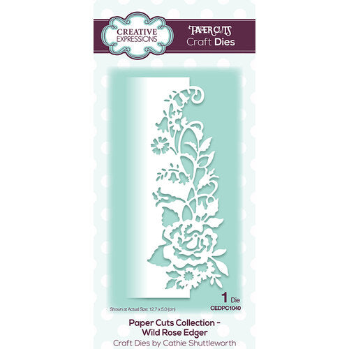 CREATIVE EXPRESSIONS Dies Paper Cuts Collection - Wild Rose Edger