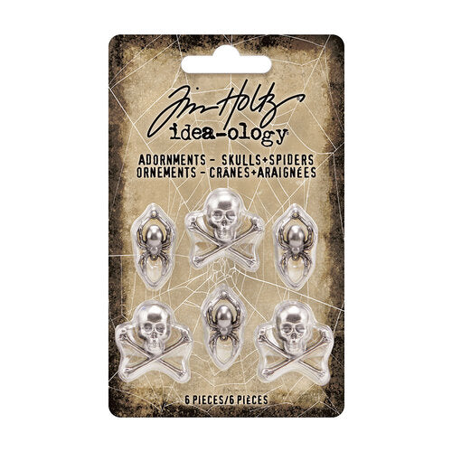 TIM HOLTZ - Idea-ology Adornments Skulls and Spiders TH94161