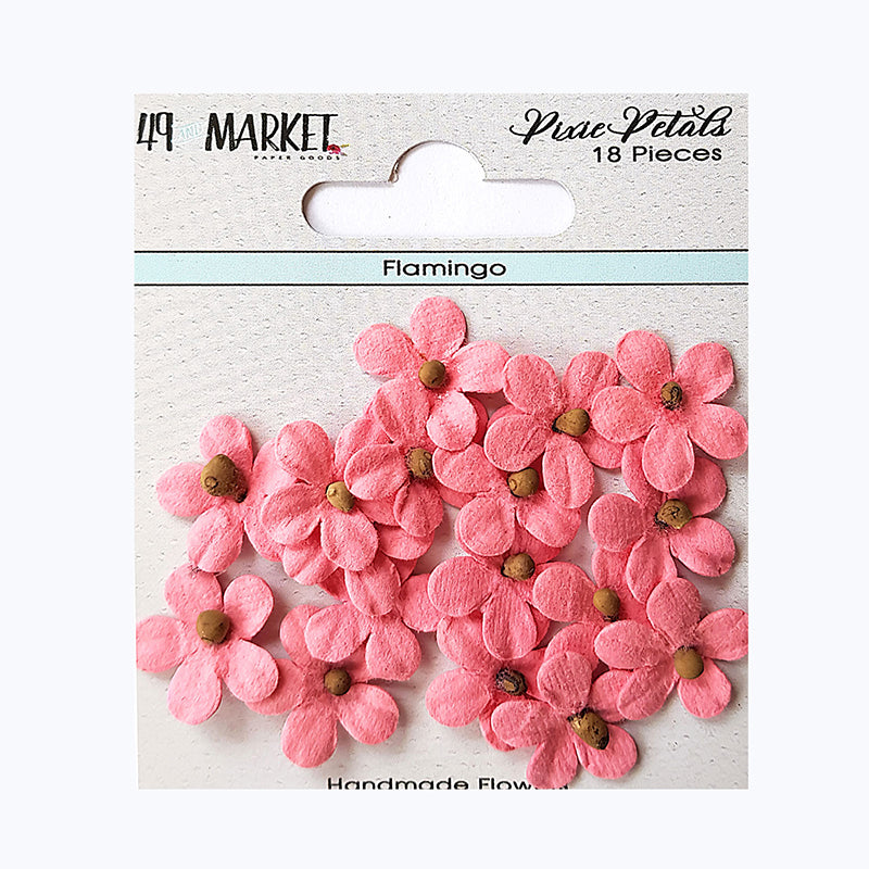 49 & Market  Pixie Petals - Flamingo 18pc
