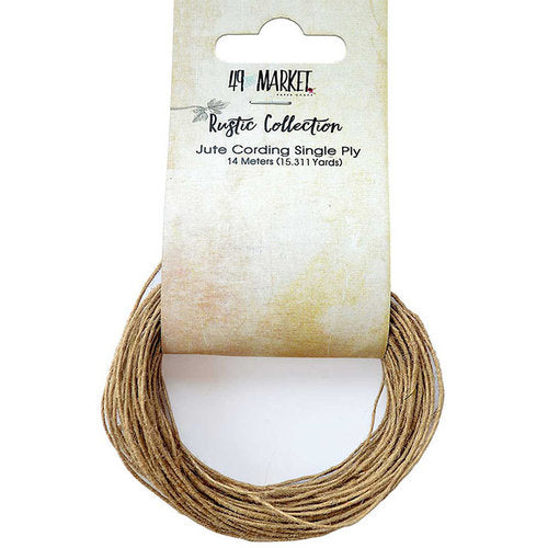 49 and MARKET - Rustic Collection Jute Cording 1ply - 14mtrs