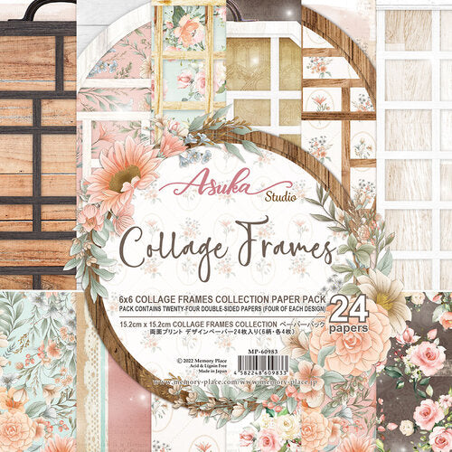 Paper Pack Collage Frames Collection 6 x 6 - Asuka Studio