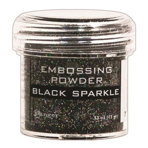 RANGER EMBOSSING POWDER - BLACK SPARKLE 37468