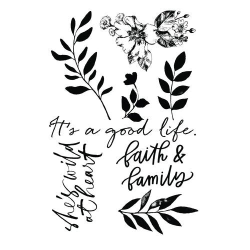 Prima Clear Stamp - Watercolor Floral #651466