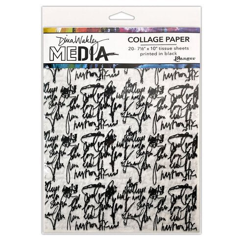 Dina Wakely Media Collage Paper - Just Words  RANGER
