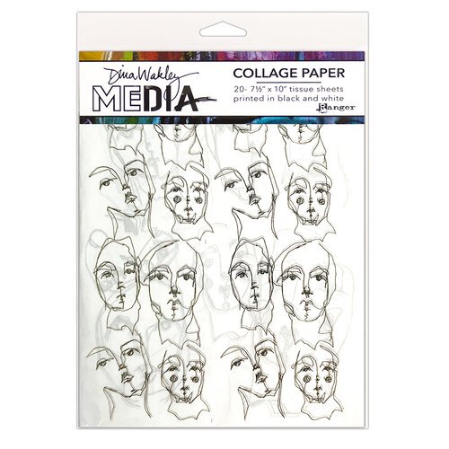 Dina Wakely Media Collage Paper - Church Doodles  RANGER MDA77862