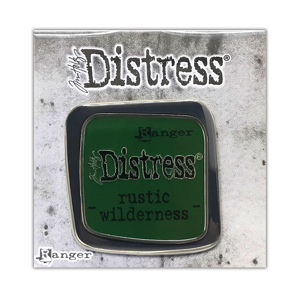 Distress Ink pad Rustic Wilderness. Badge/Pin